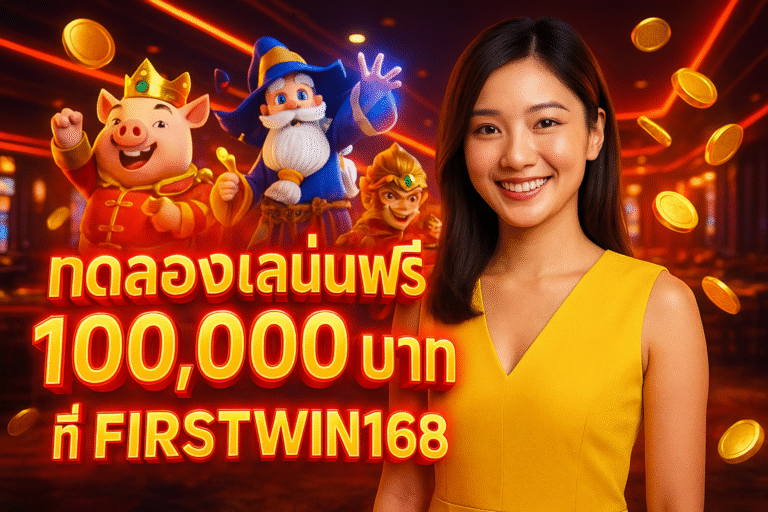 ทดลองเล่นฟรี 100,000 บาท ที่ FIRSTWIN168