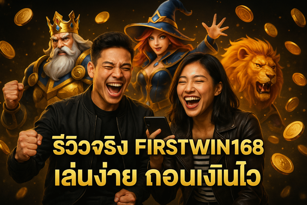 รีวิวจริง FIRSTWIN168 เล่นง่าย ถอนเงินไว